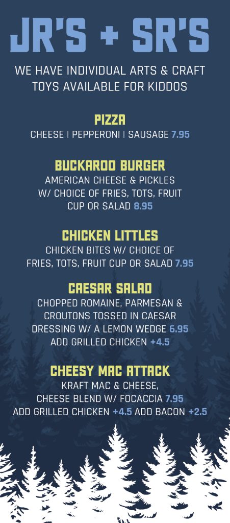 PNW Pizza Co. menu, page 9